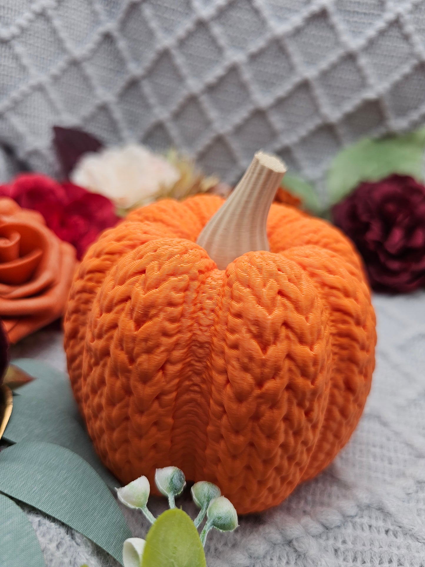 Strickkürbis Groß |  Farbauswahl | 3D Druck