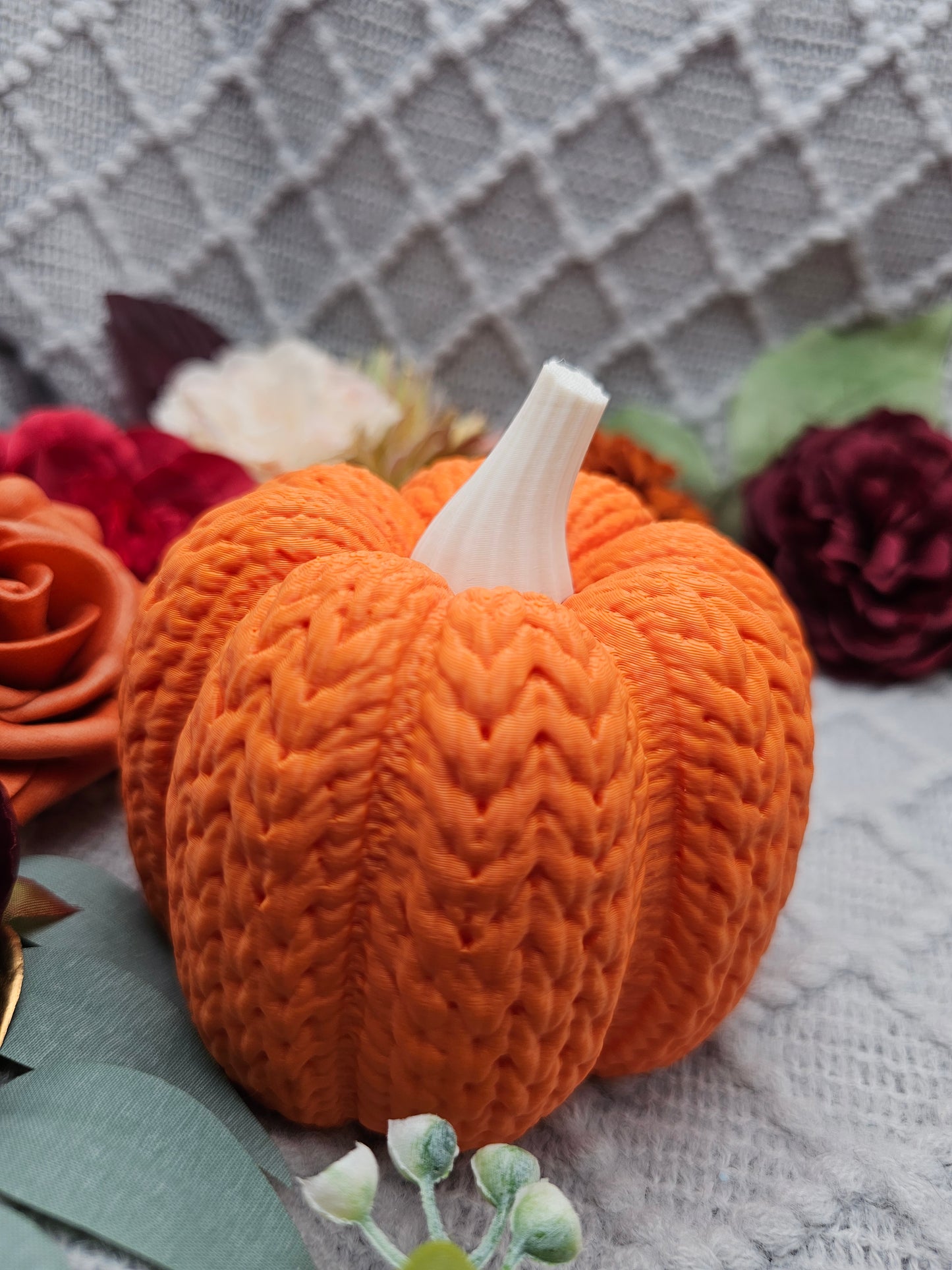 Strickkürbis Groß |  Farbauswahl | 3D Druck