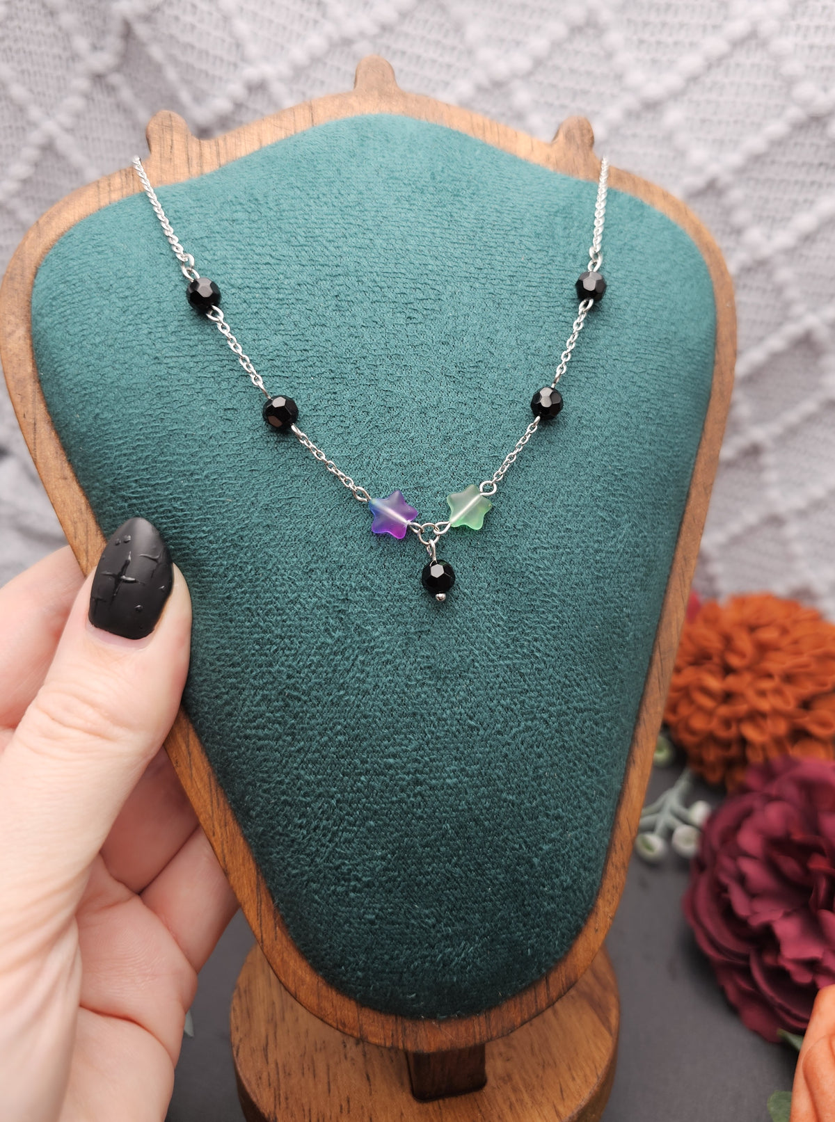 Halskette Rußgeist | Onyx | Edelstahl