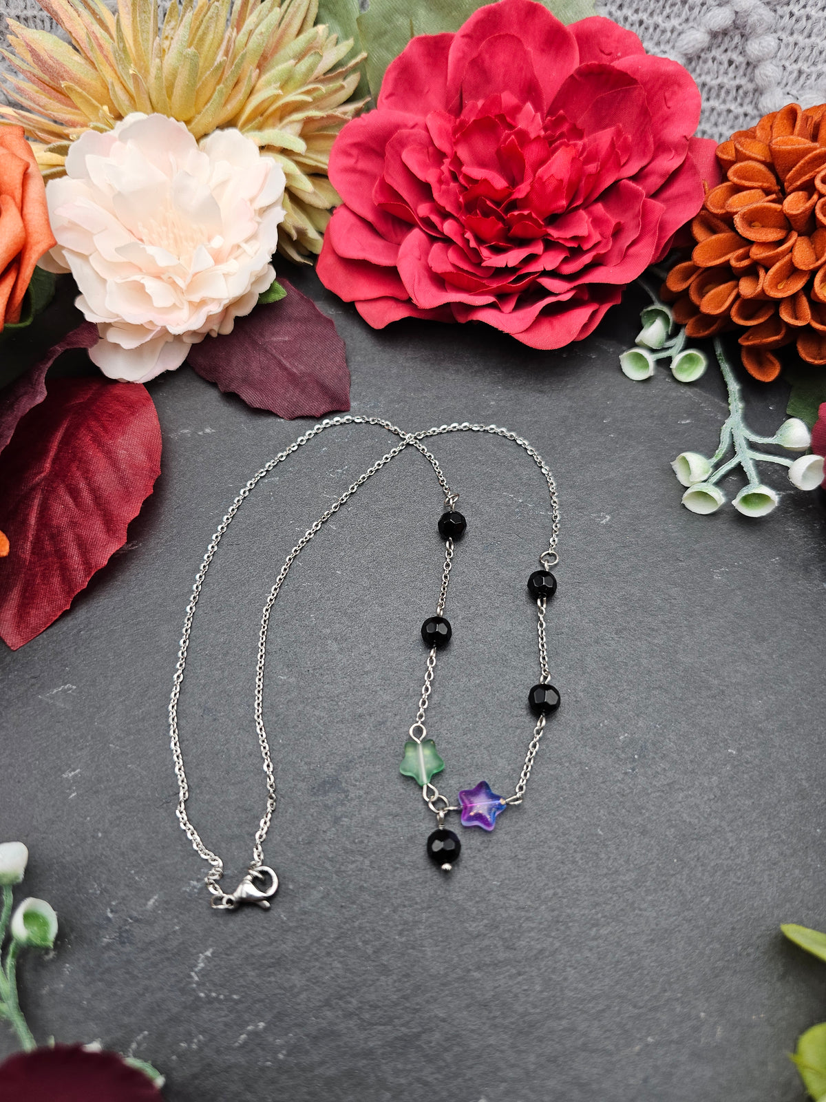 Halskette Rußgeist | Onyx | Edelstahl