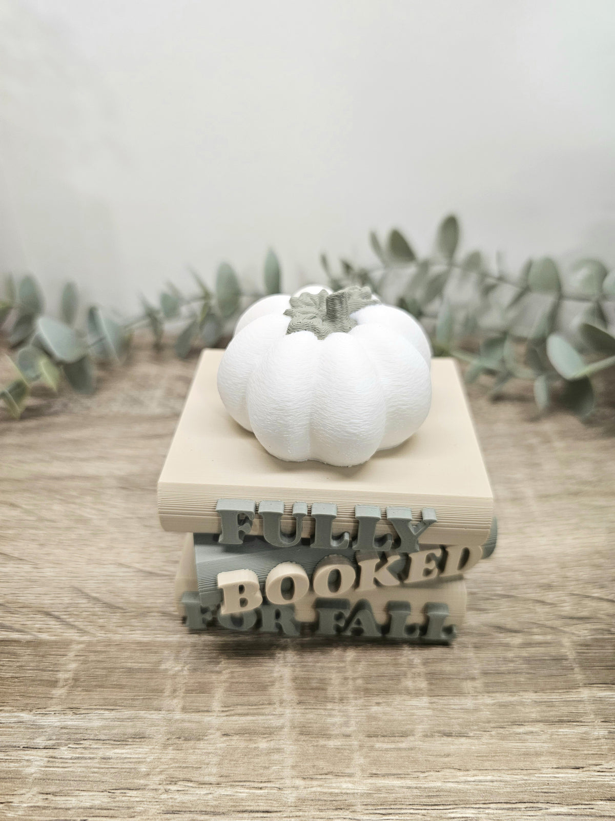 Regaldeko Buchstapel "Fully Booked for Fall" Farbauswahl | 3D Druck
