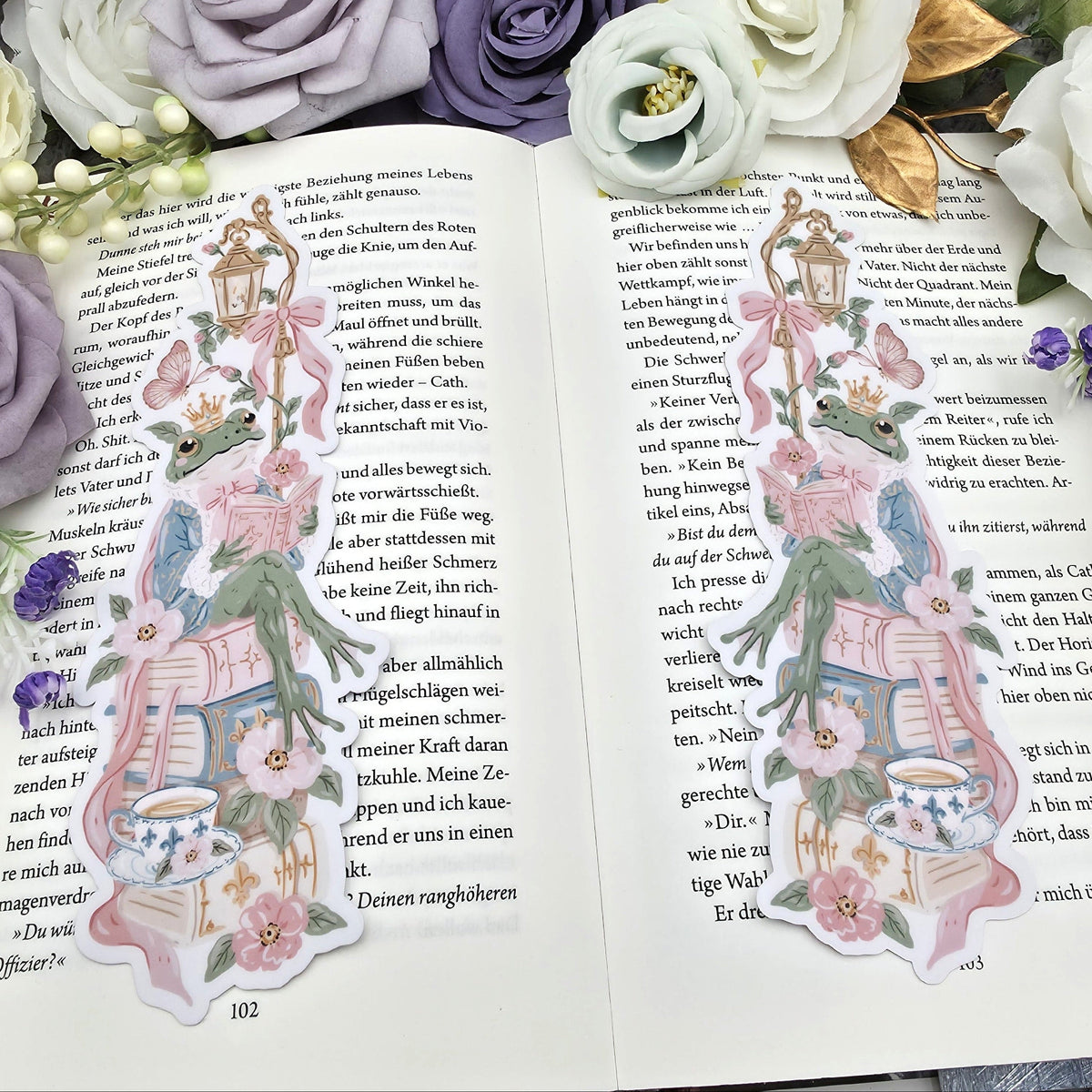 Lesezeichen Fairy Tale Frog | Die Cut Bookmark