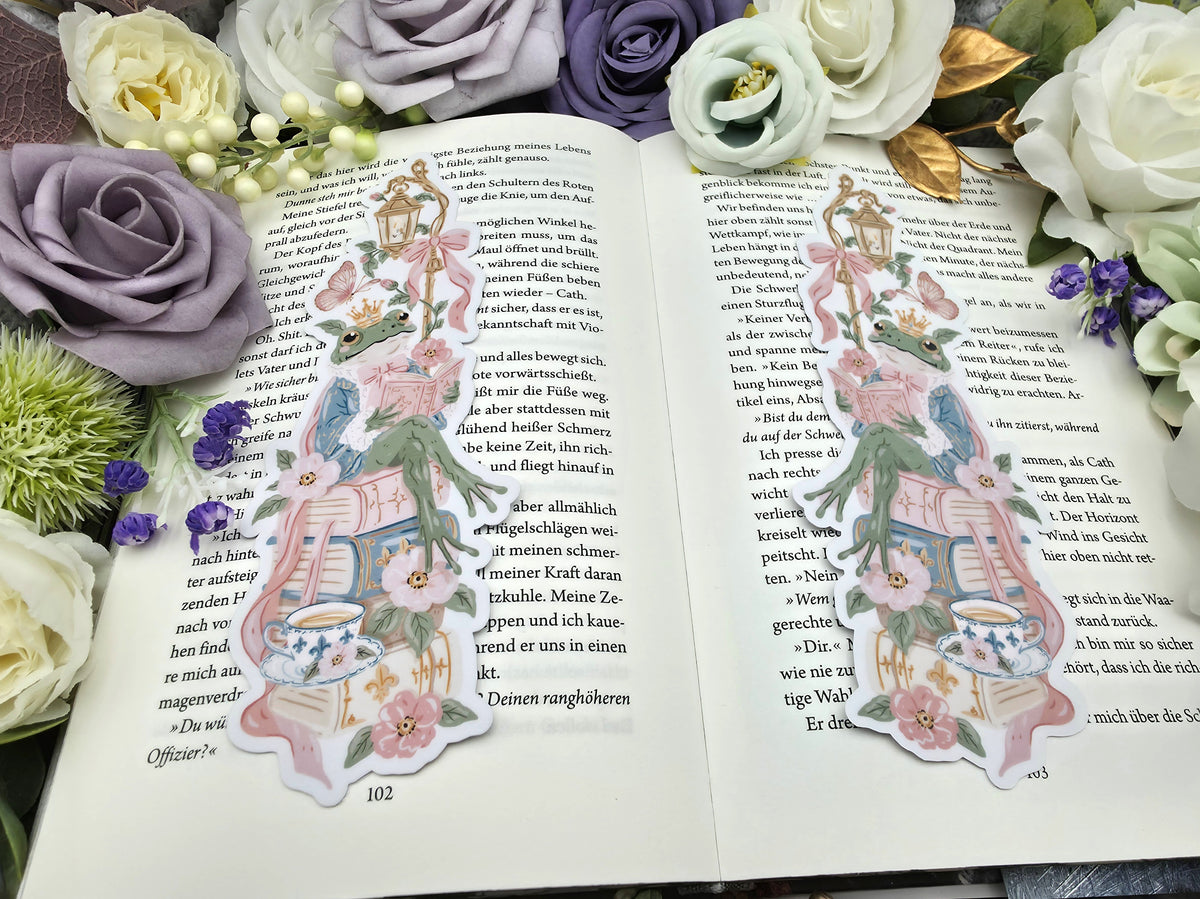 Lesezeichen Fairy Tale Frog | Die Cut Bookmark