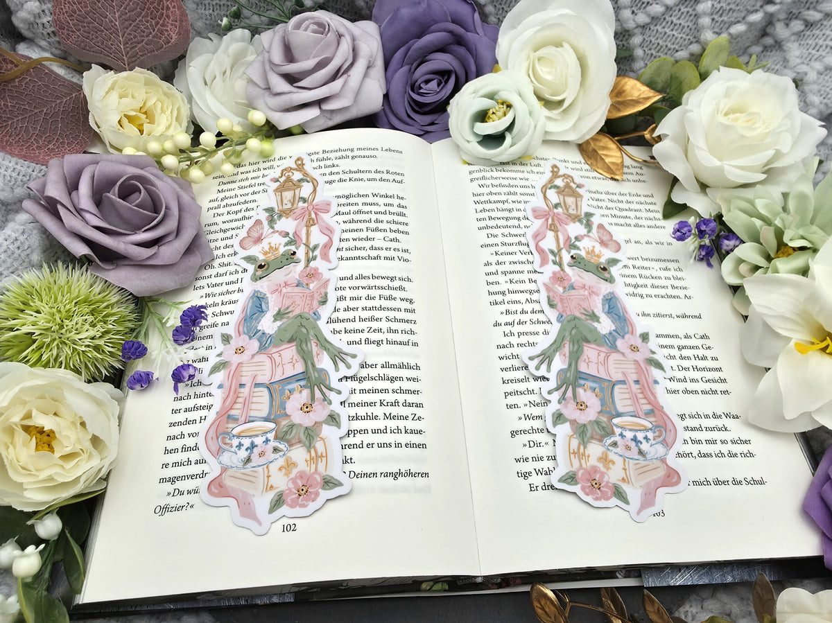Lesezeichen Fairy Tale Frog | Die Cut Bookmark