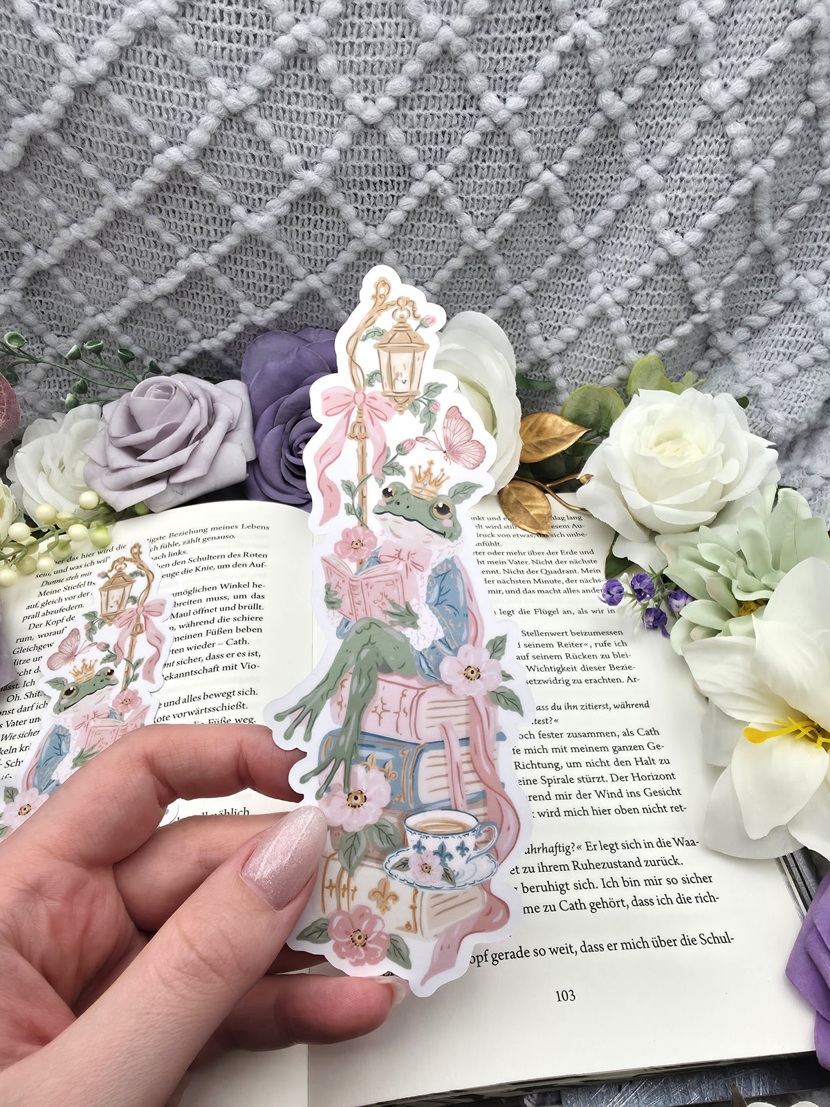 Lesezeichen Fairy Tale Frog | Die Cut Bookmark