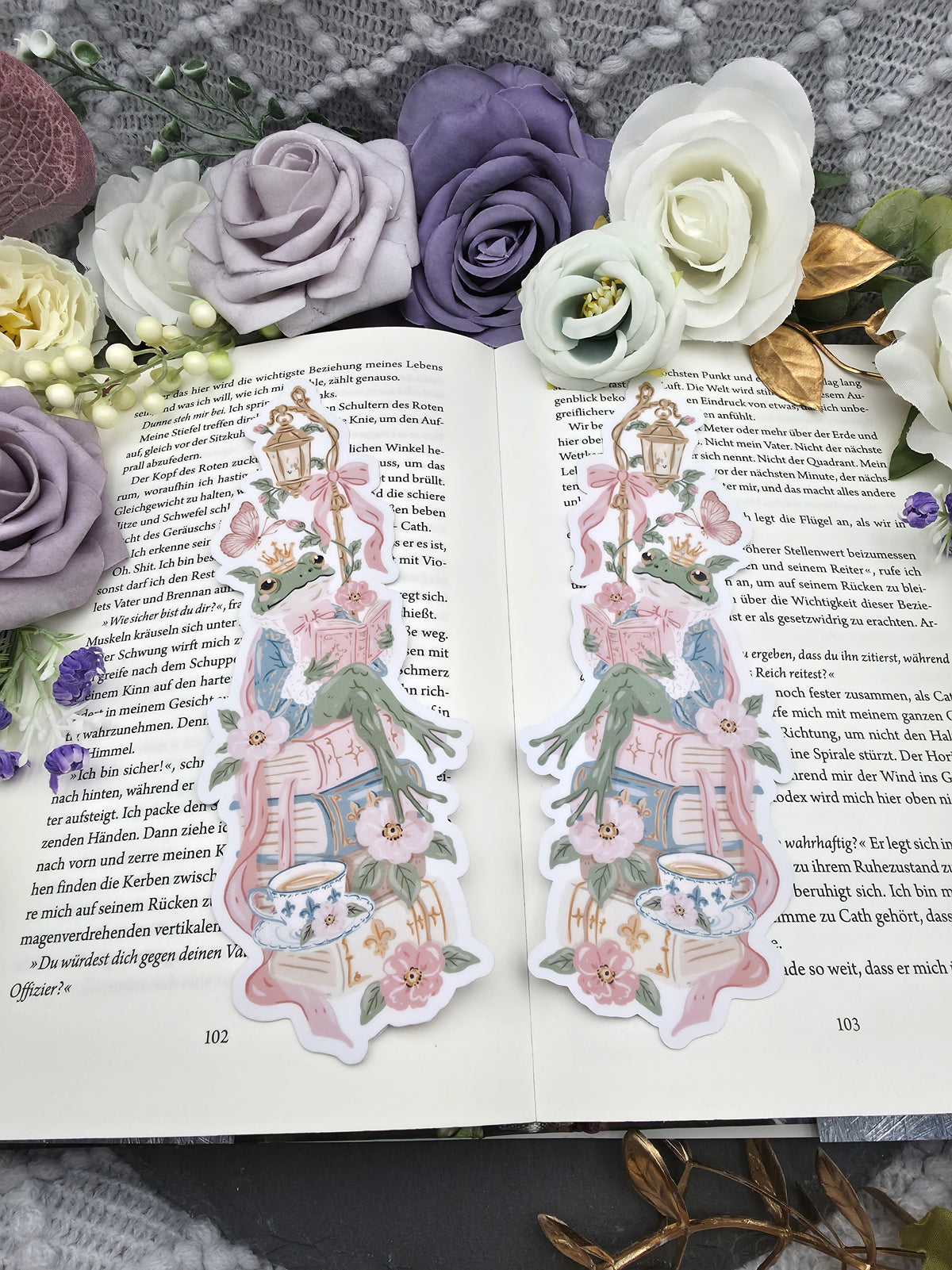 Lesezeichen Fairy Tale Frog | Die Cut Bookmark