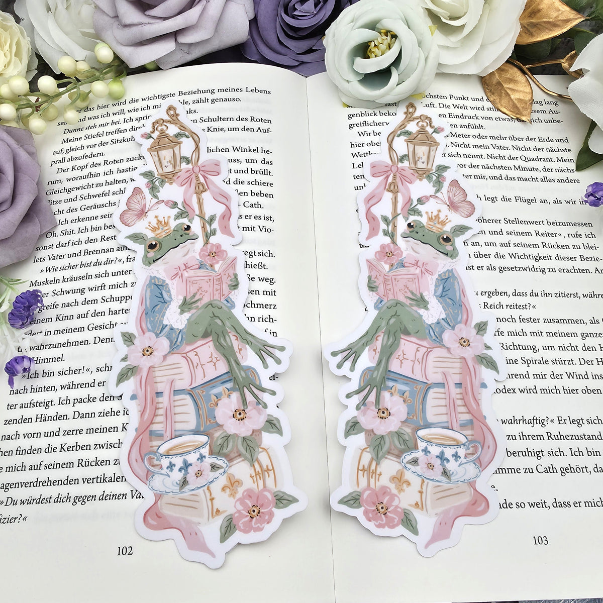 Lesezeichen Fairy Tale Frog | Die Cut Bookmark