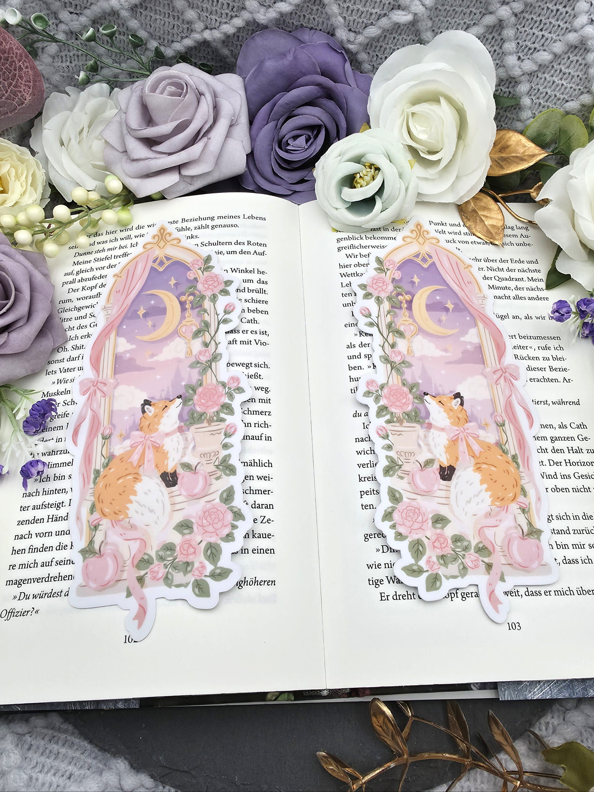 Lesezeichen Whimsical Fox | Die Cut Bookmark