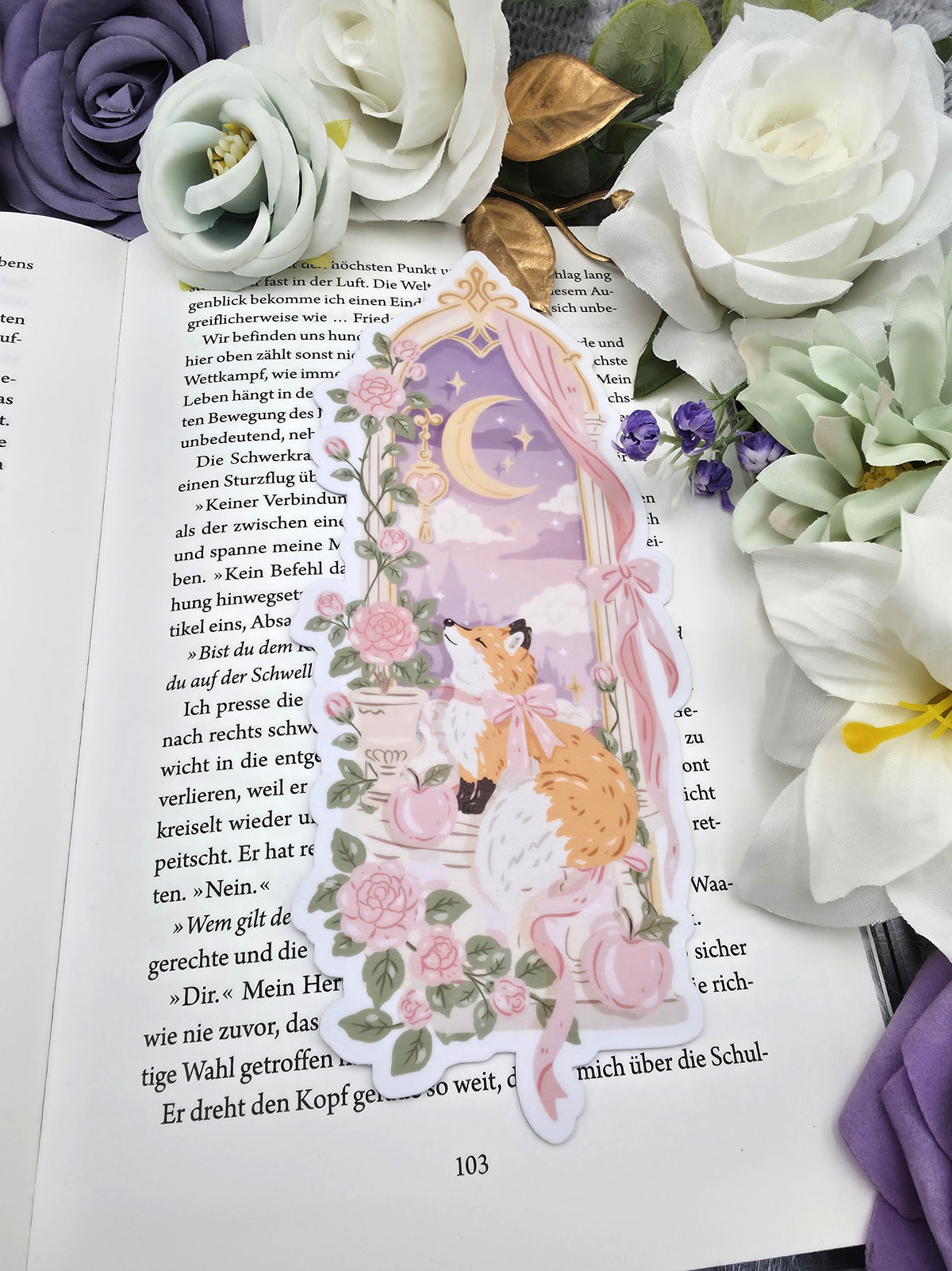 Lesezeichen Whimsical Fox | Die Cut Bookmark