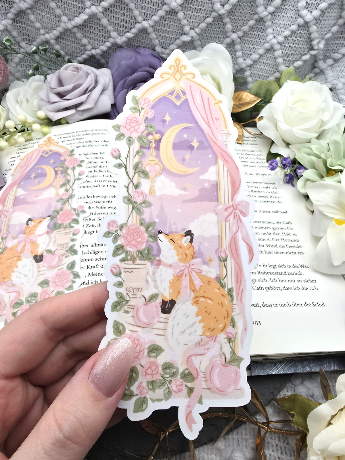 Lesezeichen Whimsical Fox | Die Cut Bookmark