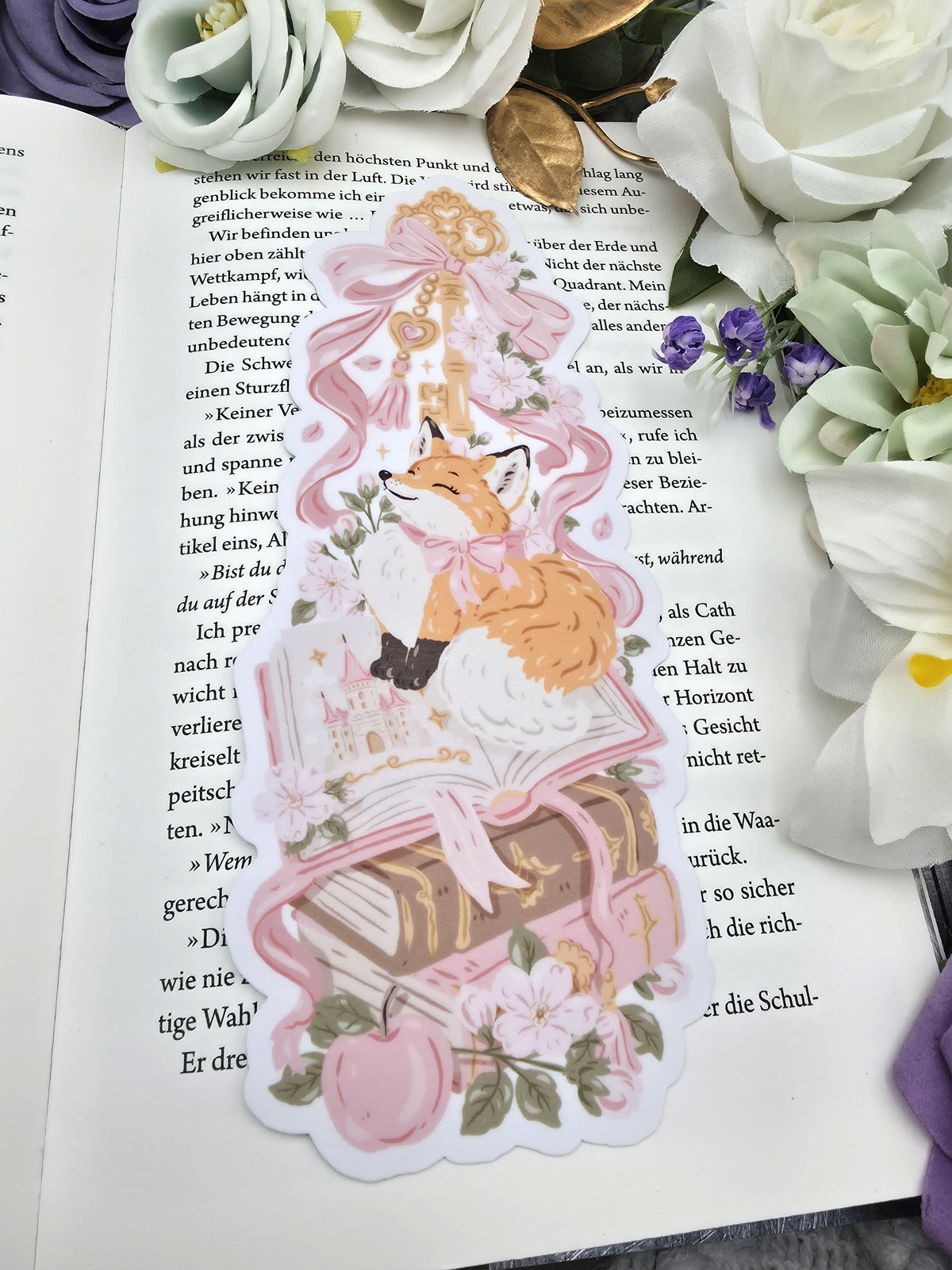 Lesezeichen Whimsical Fairy Tale Fox | Die Cut Bookmark