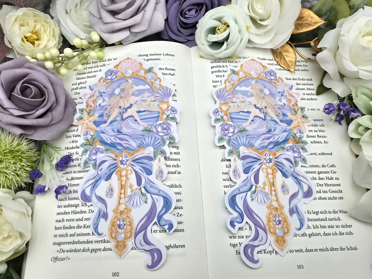 Lesezeichen Magical Mermaid Mirror | Die Cut Bookmark