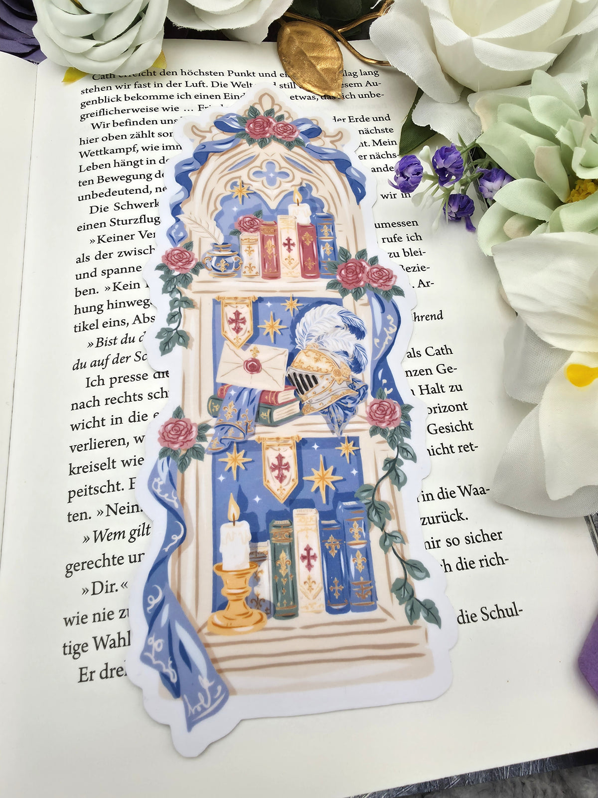 Lesezeichen Fantasy Knight Bookshelf | Die Cut Bookmark