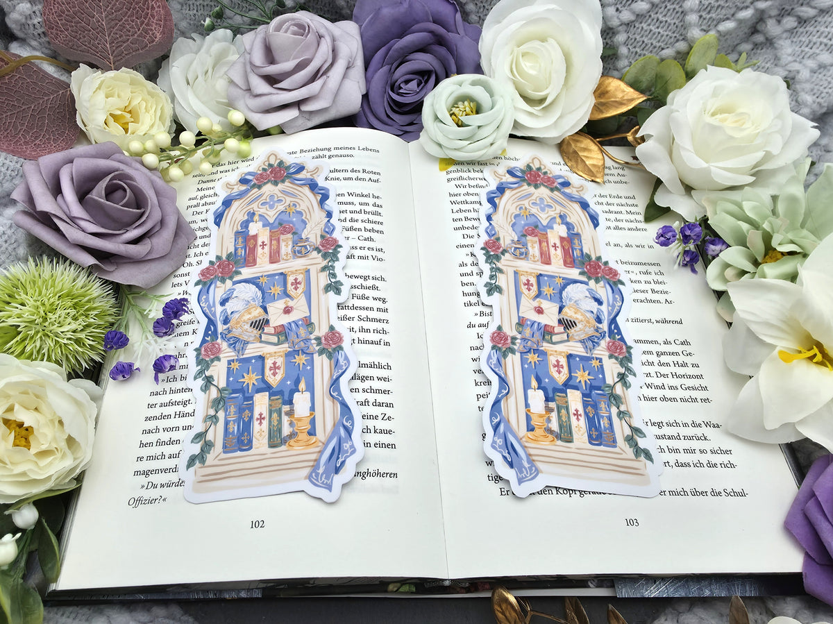 Lesezeichen Fantasy Knight Bookshelf | Die Cut Bookmark