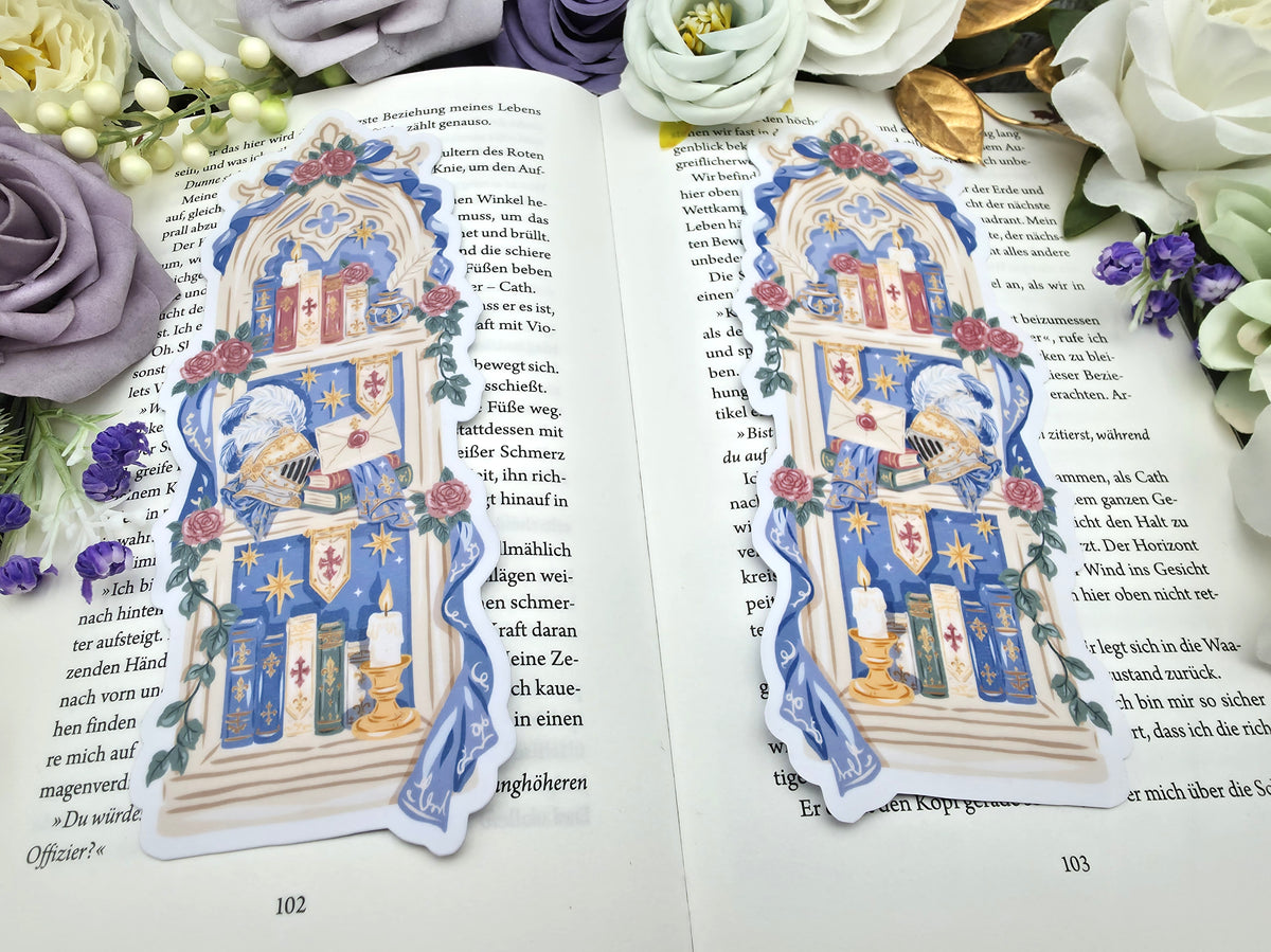 Lesezeichen Fantasy Knight Bookshelf | Die Cut Bookmark