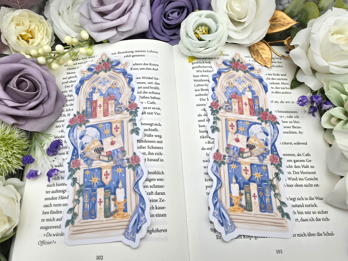 Lesezeichen Fantasy Knight Bookshelf | Die Cut Bookmark