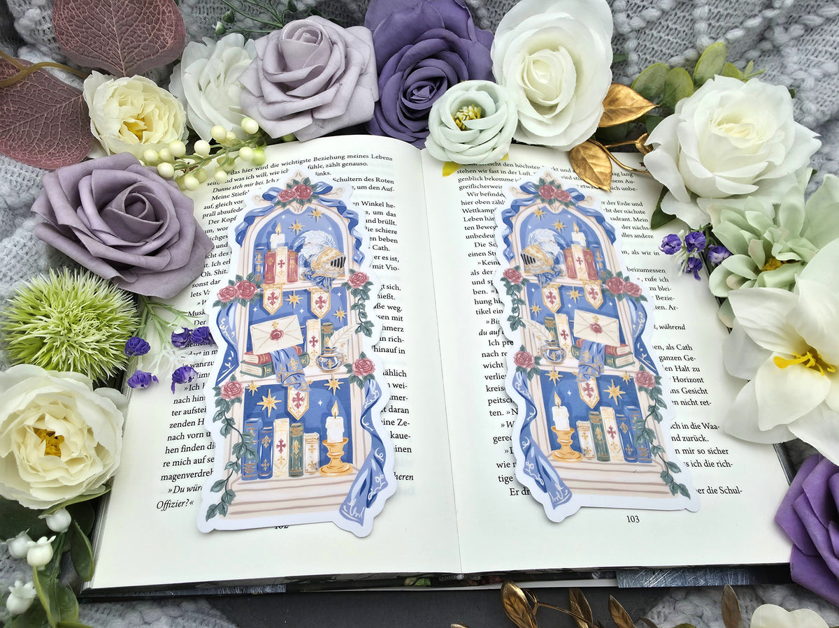 Lesezeichen Fantasy Knight Bookshelf | Die Cut Bookmark