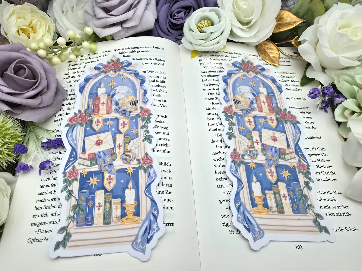 Lesezeichen Fantasy Knight Bookshelf | Die Cut Bookmark