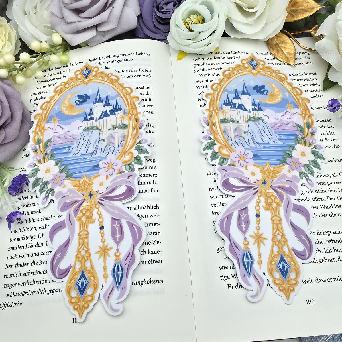 Lesezeichen Magical Castle Mirror | Die Cut Bookmark