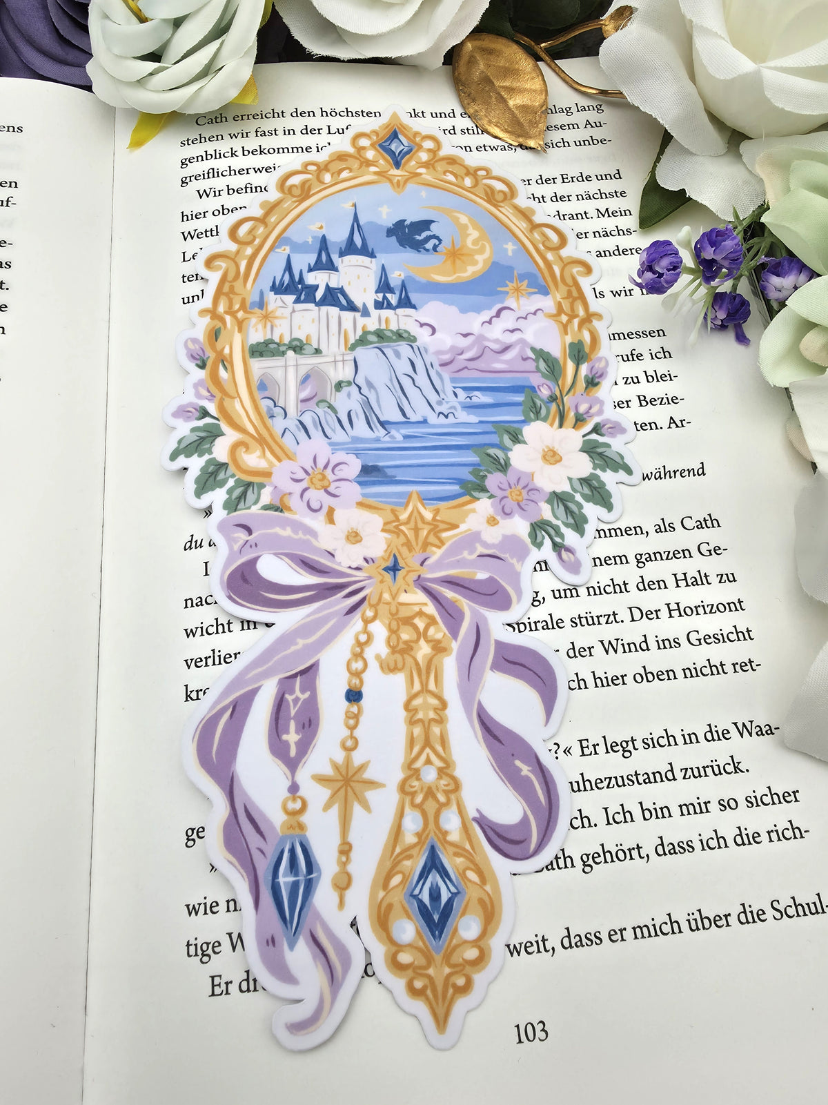 Lesezeichen Magical Castle Mirror | Die Cut Bookmark