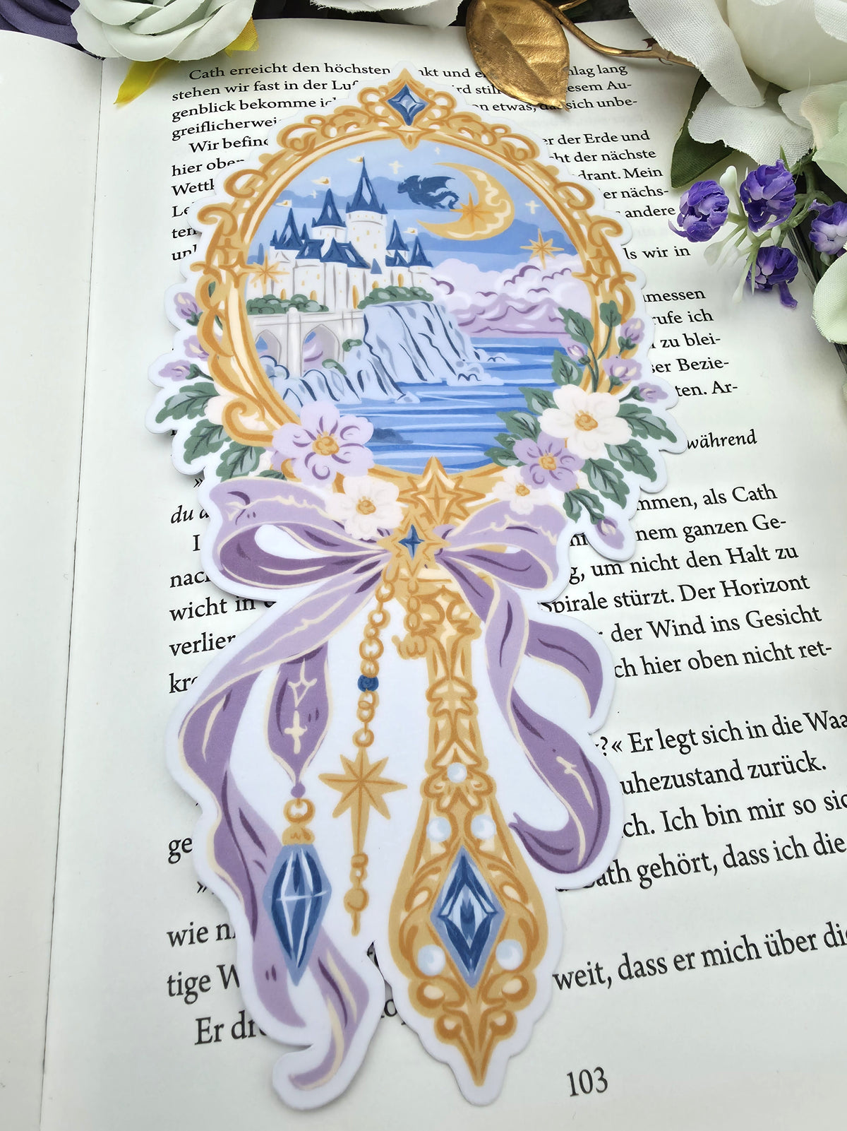 Lesezeichen Magical Castle Mirror | Die Cut Bookmark
