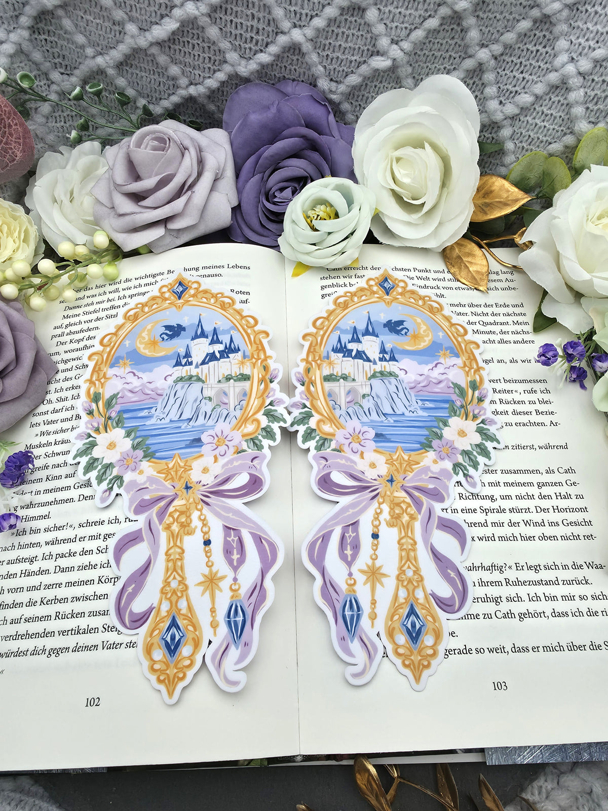 Lesezeichen Magical Castle Mirror | Die Cut Bookmark