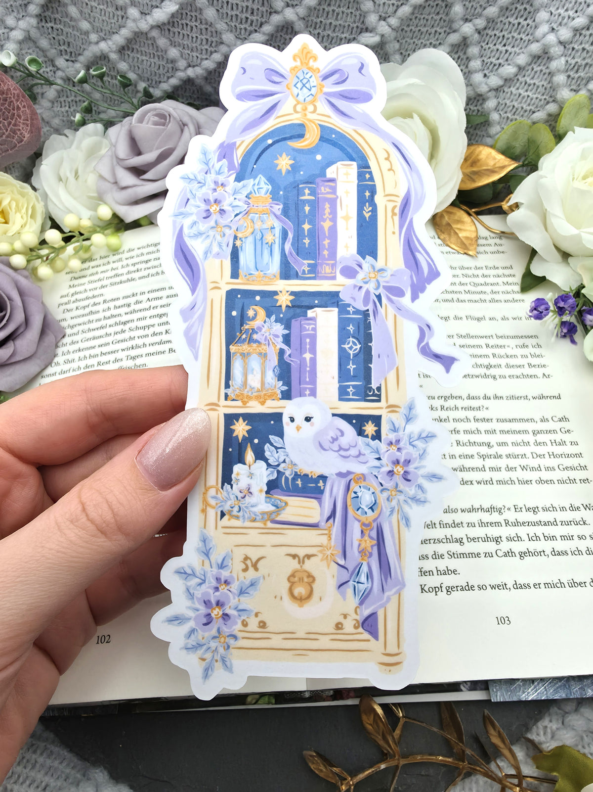 Lesezeichen Magical Bookshelf | Die Cut Bookmark