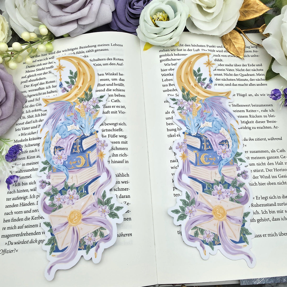 Lesezeichen Sleeping Dragon | Die Cut Bookmark