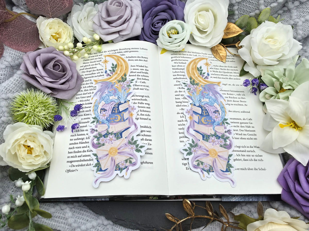 Lesezeichen Sleeping Dragon | Die Cut Bookmark