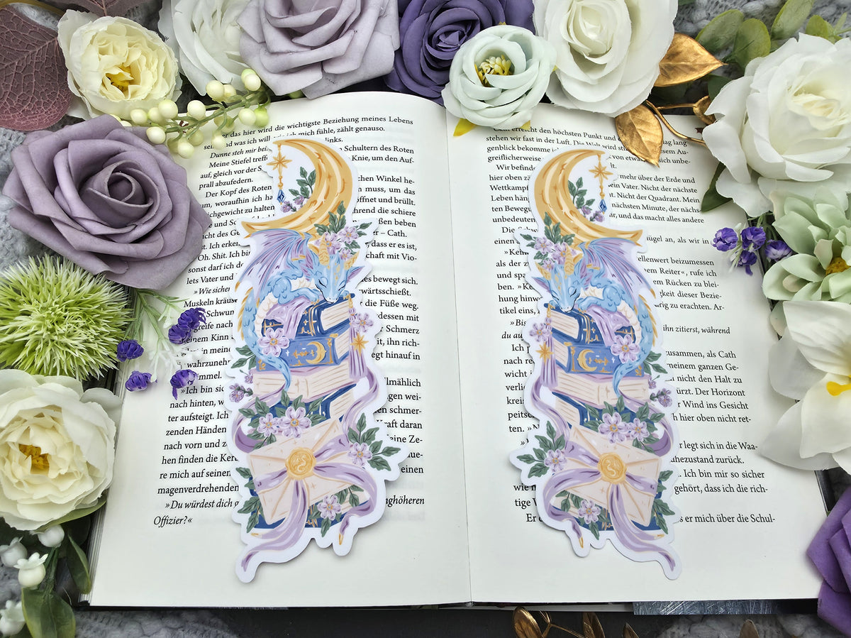 Lesezeichen Sleeping Dragon | Die Cut Bookmark