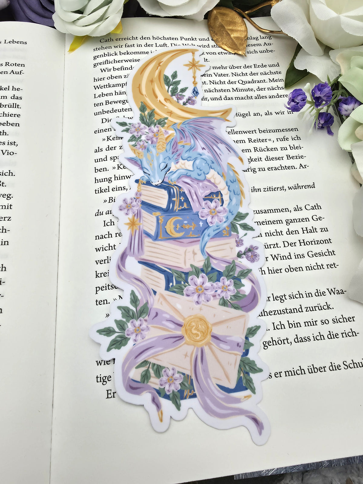 Lesezeichen Sleeping Dragon | Die Cut Bookmark