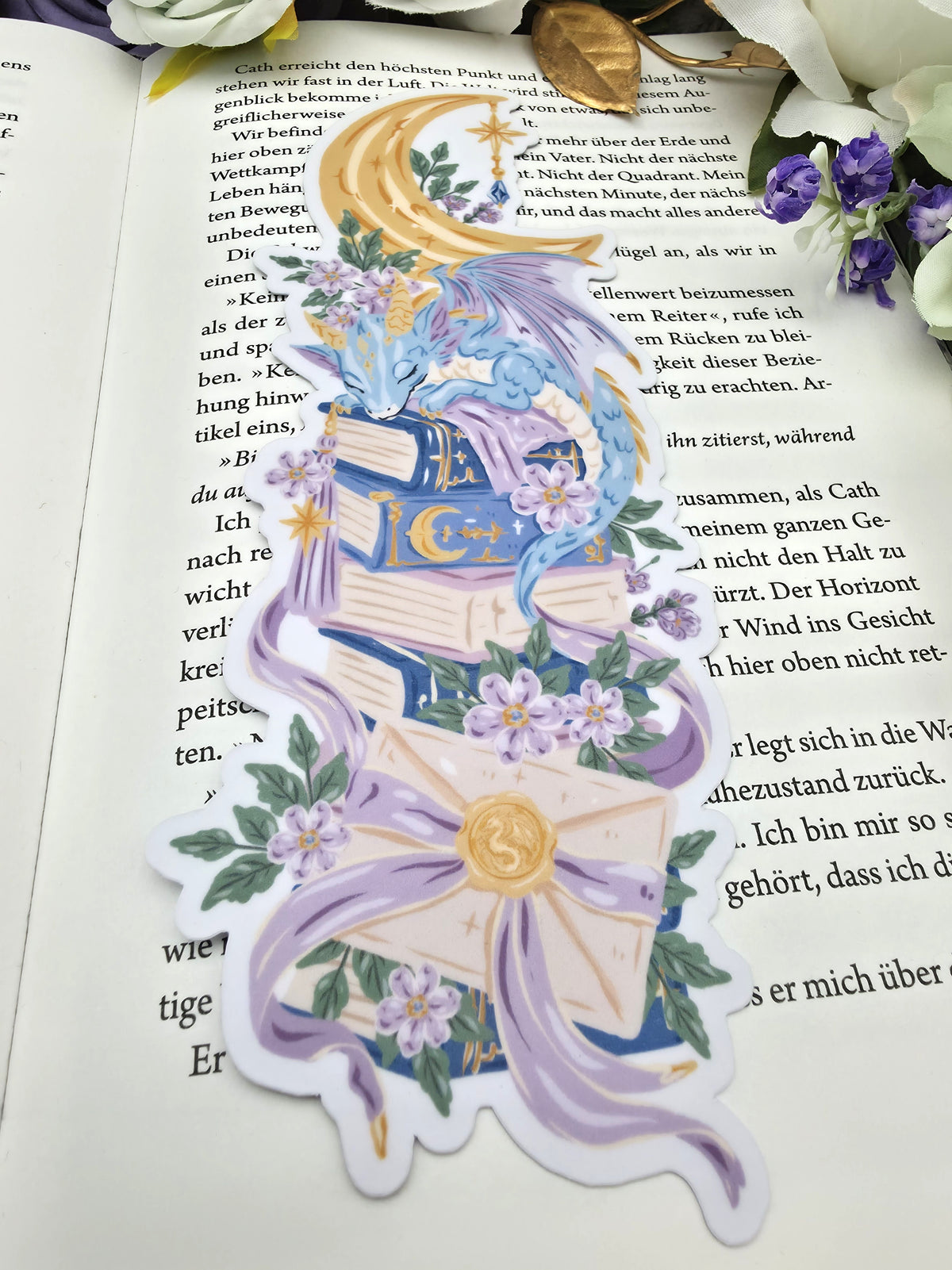 Lesezeichen Sleeping Dragon | Die Cut Bookmark