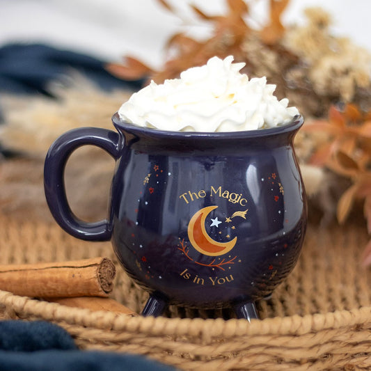 Tasse "The Magic is in you" Keramik blau