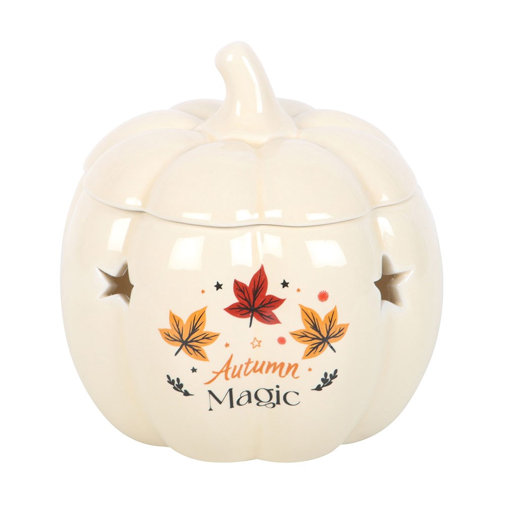 Duftlampe Teelicht "Autumn Magic Pumpkin" Keramik weiß