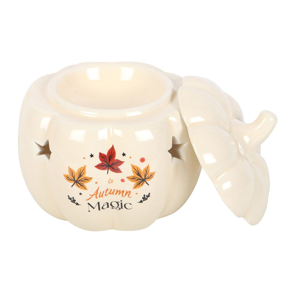 Duftlampe Teelicht "Autumn Magic Pumpkin" Keramik weiß