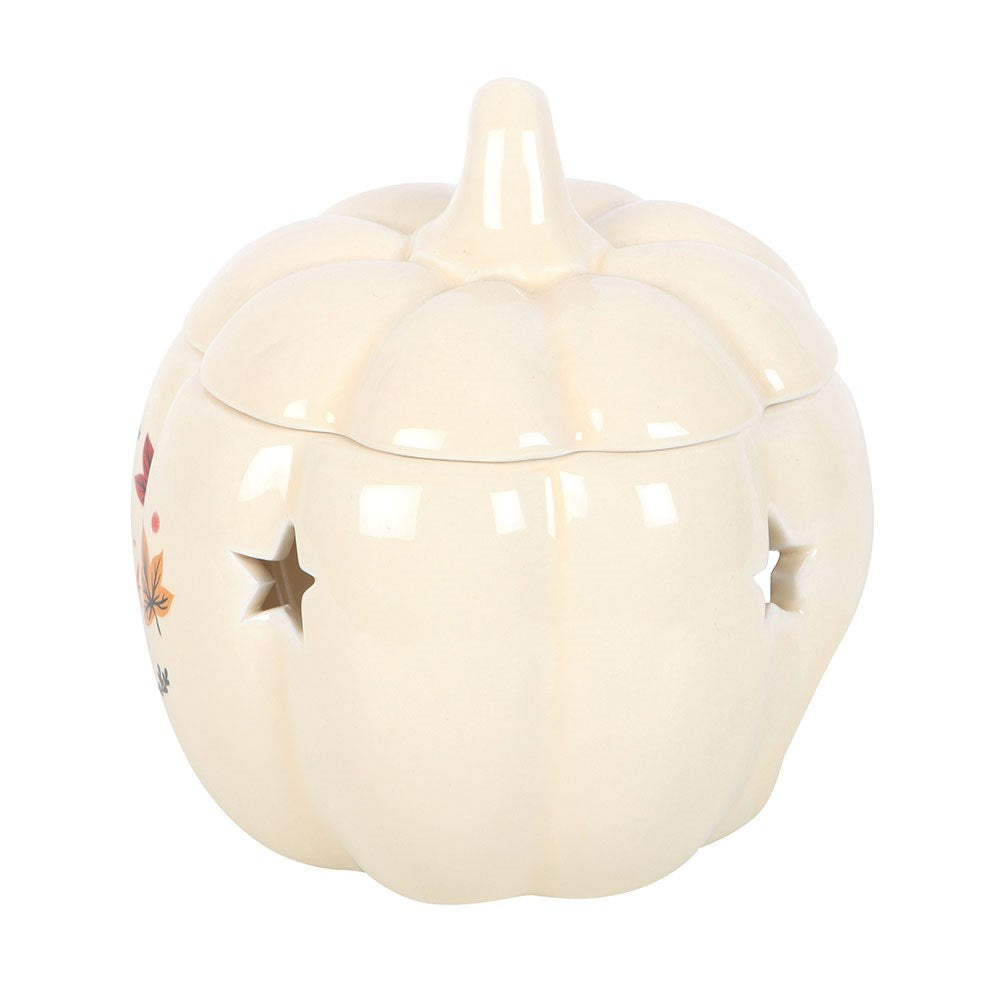 Duftlampe Teelicht "Autumn Magic Pumpkin" Keramik weiß