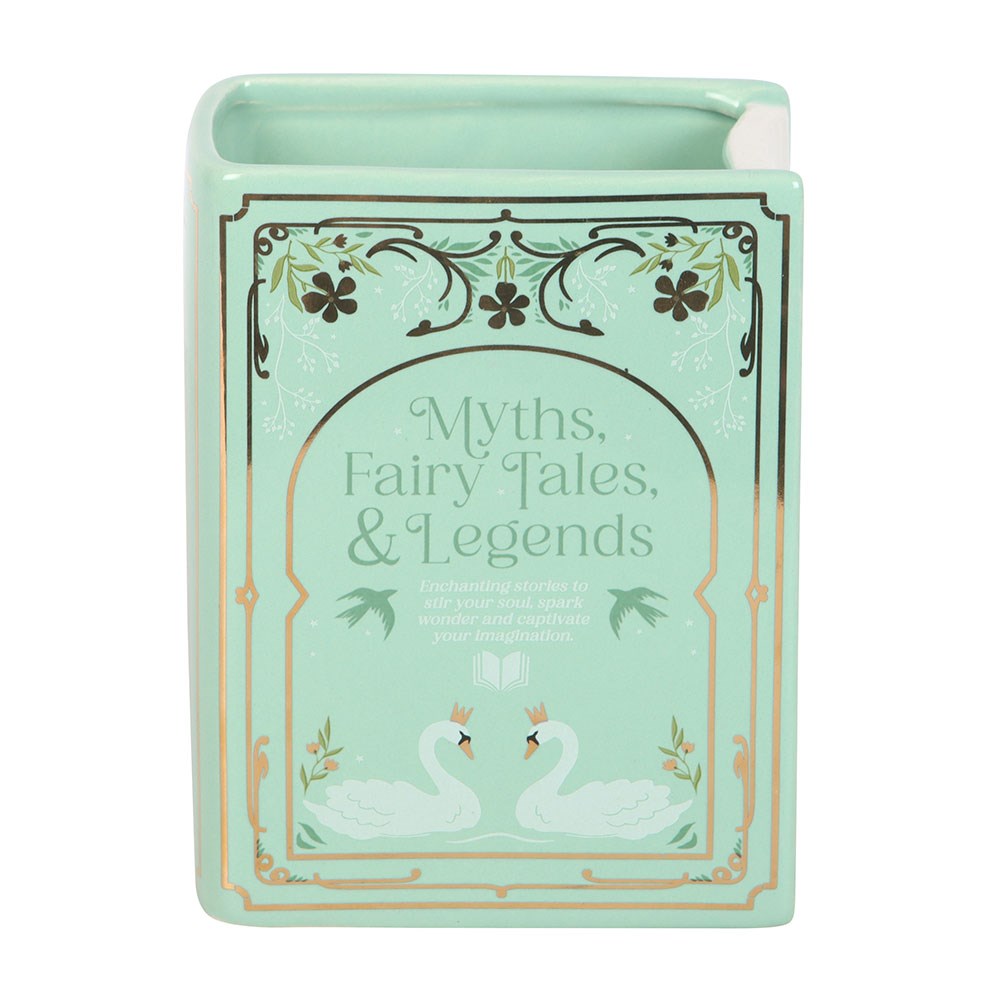 Vase mint Buch "Myths, Fairy Tales & Legends"