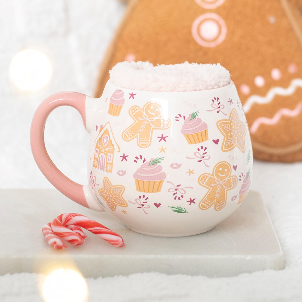 Tasse & Socken "Sugarplum Bakery" Keramik Rosa