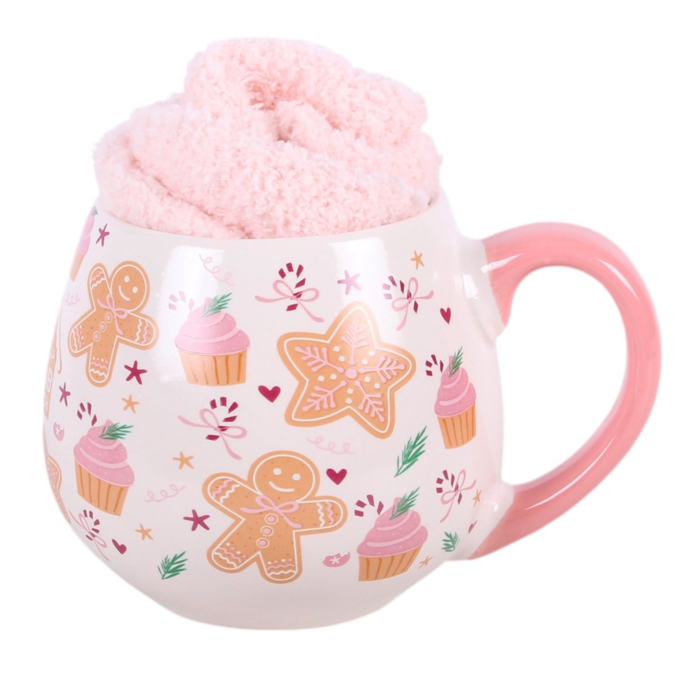 Tasse & Socken "Sugarplum Bakery" Keramik Rosa