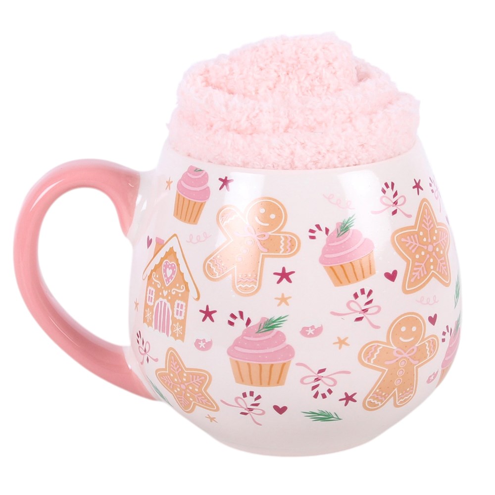 Tasse & Socken "Sugarplum Bakery" Keramik Rosa
