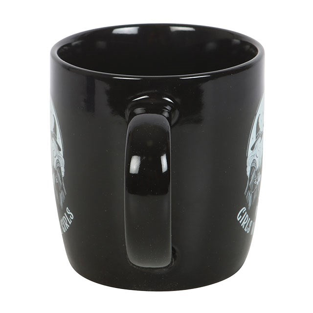 Tasse "Girls will be Girls" Keramik schwarz