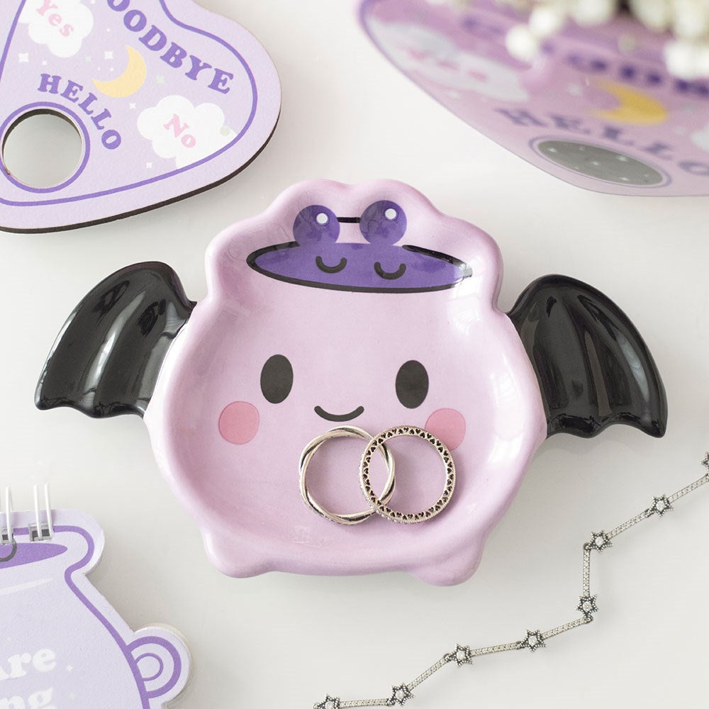Schmuckschale "Pastel Batbrew Cauldron" Keramik lila