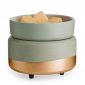 CANDLE WARMERS® 2 in1 Classic Duftlampe MIDAS GREEN GOLD elektrisch aus Keramik