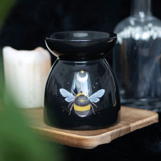 Duftlampe Teelicht "Forest Bee" Keramik schwarz
