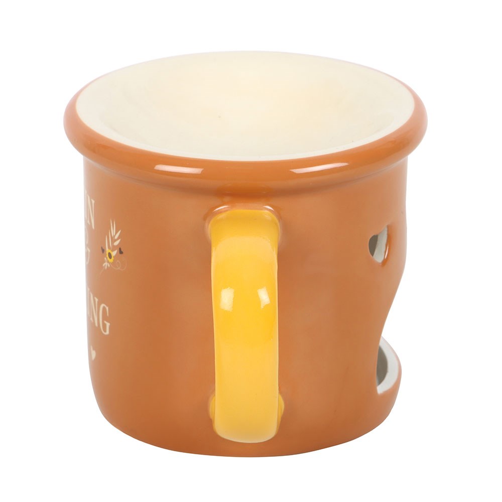 Duftlampe Teelicht "Pumpkin Spice Mug" Keramik orange