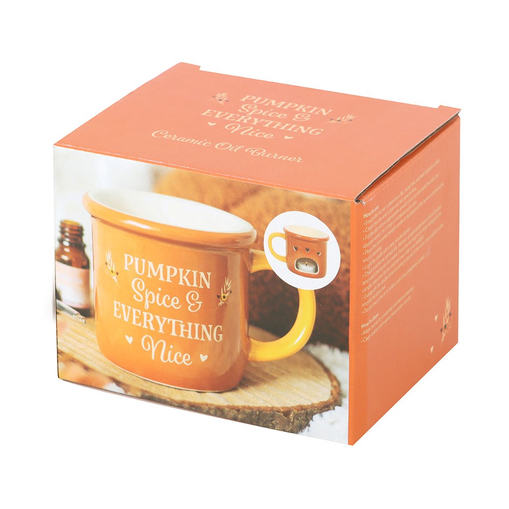 Duftlampe Teelicht "Pumpkin Spice Mug" Keramik orange