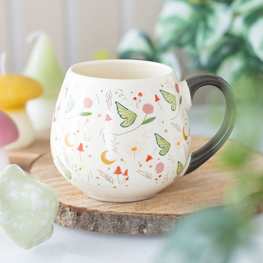 Mug "Fairy Folklore" ceramic cream