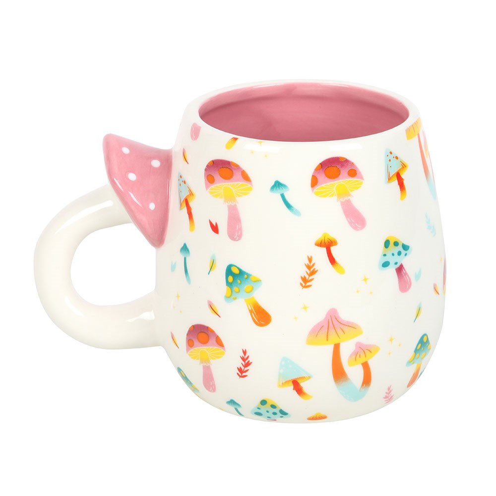 Mug "Funky Fungi" ceramic white