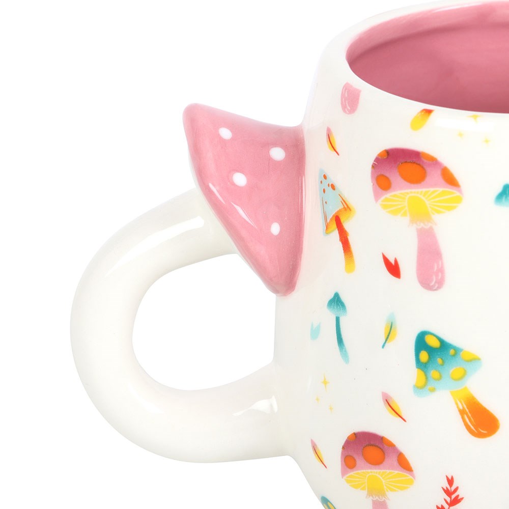 Mug "Funky Fungi" ceramic white