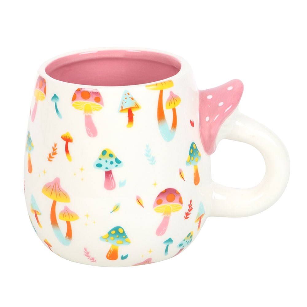 Mug "Funky Fungi" ceramic white